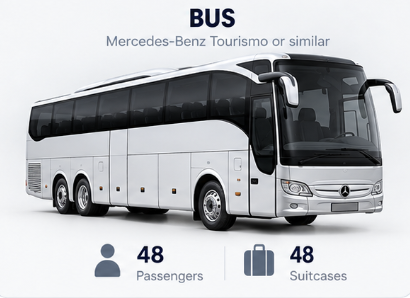 Autocar Mercedes-Benz Tourismo cu șofer, până la 48 de passengers – KIV TRANSFER